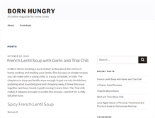 Tablet Screenshot of bornhungrymag.com